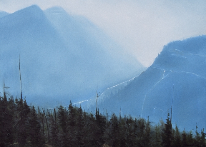 Glacier Fires, Fine Oil Painting